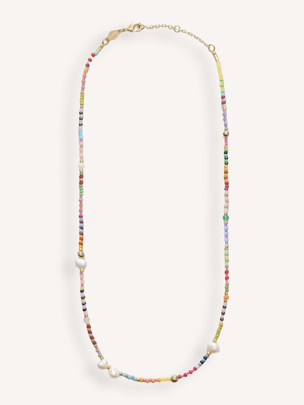 Ontdek de Bikini vergulde halsketting met kralen van Anni Lu in de kleur Roze bij Orangebag. Op werkdagen voor 21:45 besteld, morgen in huis.