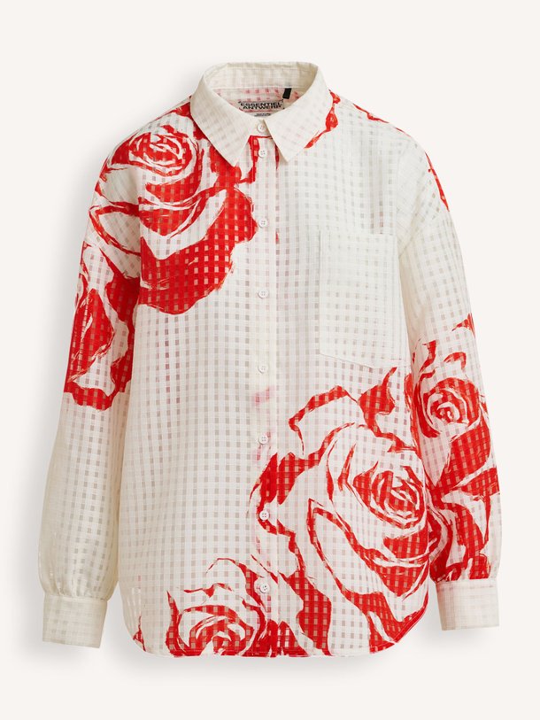 Ontdek de Jorange geweven oversized blouse van Essentiel Antwerp in de kleur Off-white bij Orangebag. Op werkdagen voor 21:45 besteld, morgen in huis.