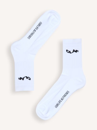 OLAF Organic cotton mix logo sokken - Wit Ontdek de Organic cotton mix logo sokken van OLAF in de kleur Wit bij Orangebag. Op werkdagen voor 21:45 besteld, morgen in huis.