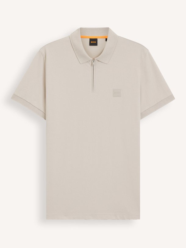 Ontdek de Passerzip katoenmix half zip polo van Boss in de kleur Grijs bij Orangebag. Op werkdagen voor 21:45 besteld, morgen in huis.