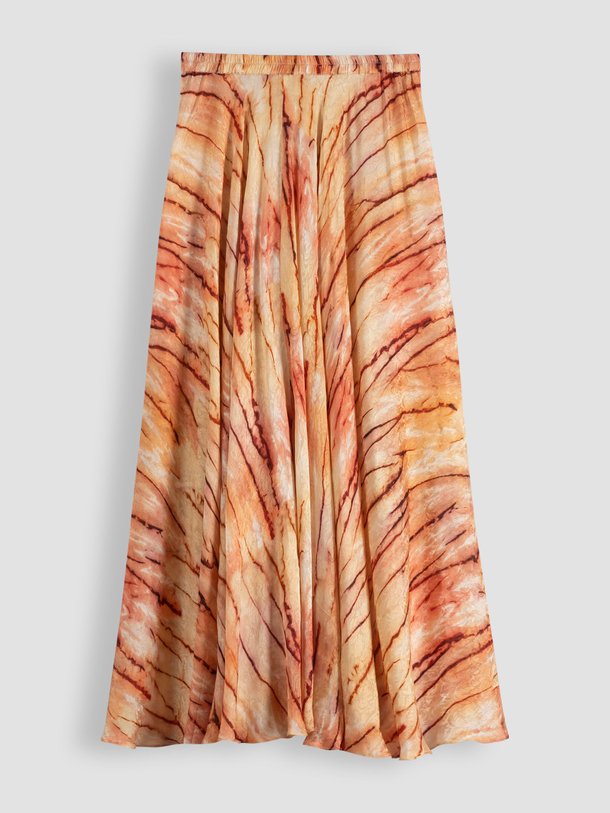 Ontdek de Manish viscose A-lijn rok met print van Mes Demoiselles in de kleur zalm bij Orangebag. Op werkdagen voor 21:45 besteld, morgen in huis.