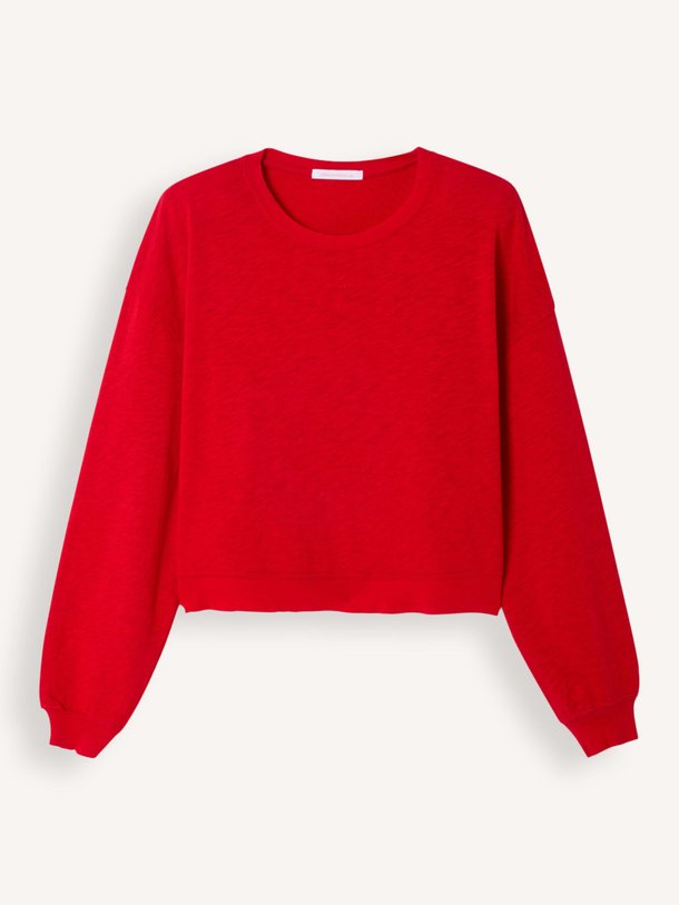 Ontdek de Sonoma katoenen sweater van American Vintage in de kleur Rood bij Orangebag. Op werkdagen voor 21:45 besteld, morgen in huis.