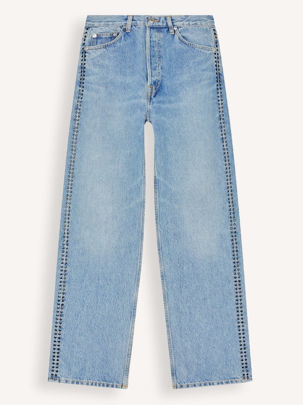 Ontdek de Sasusan mid waist straight fit jeans van Samsoe Samsoe in de kleur Blauw bij Orangebag. Op werkdagen voor 21:45 besteld, morgen in huis.