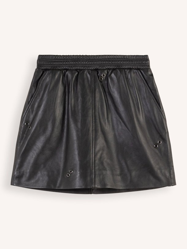 Ontdek de Silkey lederen mini rok van Studio AR in de kleur zwart bij Orangebag. Op werkdagen voor 21:45 besteld, morgen in huis.