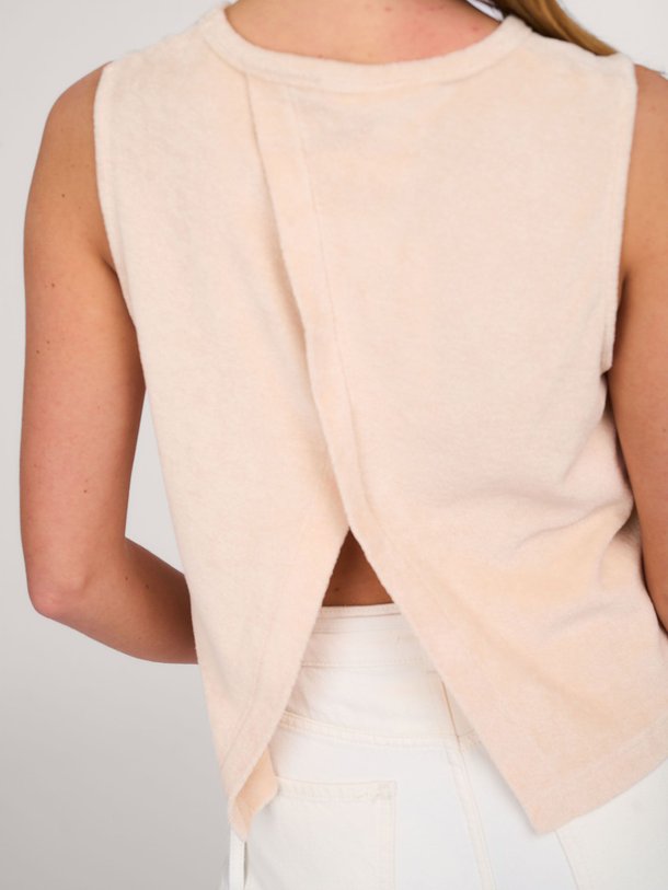Ontdek de Veronica organic cotton badstof top van Alchemist in de kleur ecru bij Orangebag. Op werkdagen voor 21:45 besteld, morgen in huis.