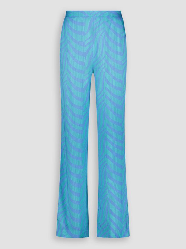 Ontdek de Nora viscose broek met print van Freebird in de kleur blauw bij Orangebag. Op werkdagen voor 21:45 besteld, morgen in huis.