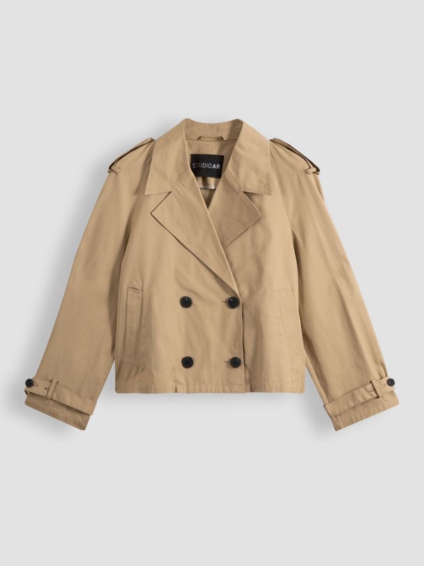 Ontdek de Samora katoenen trenchcoat van Studio AR in de kleur beige bij Orangebag. Op werkdagen voor 21:45 besteld, morgen in huis.