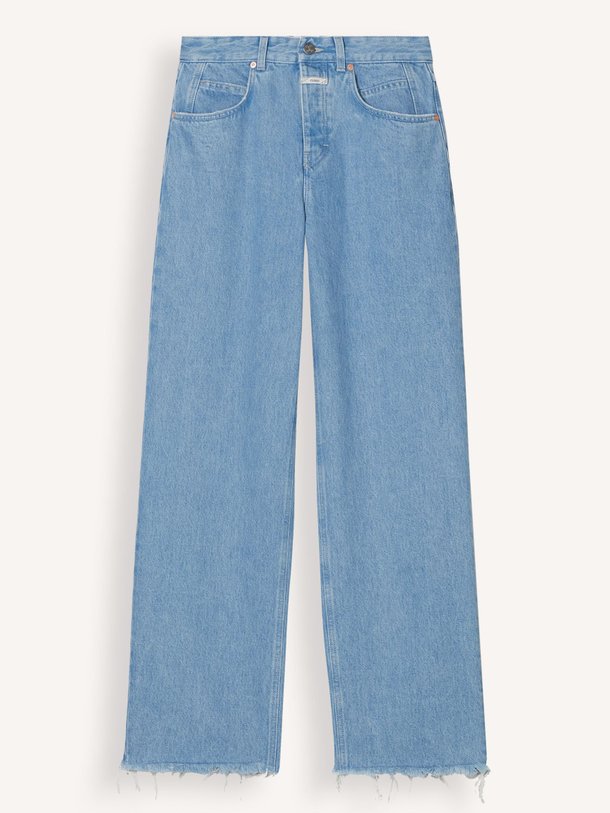 Ontdek de Nikka mid waist wide leg non-stretch jeans van Closed in de kleur lichtblauw bij Orangebag. Op werkdagen voor 21:45 besteld, morgen in huis.