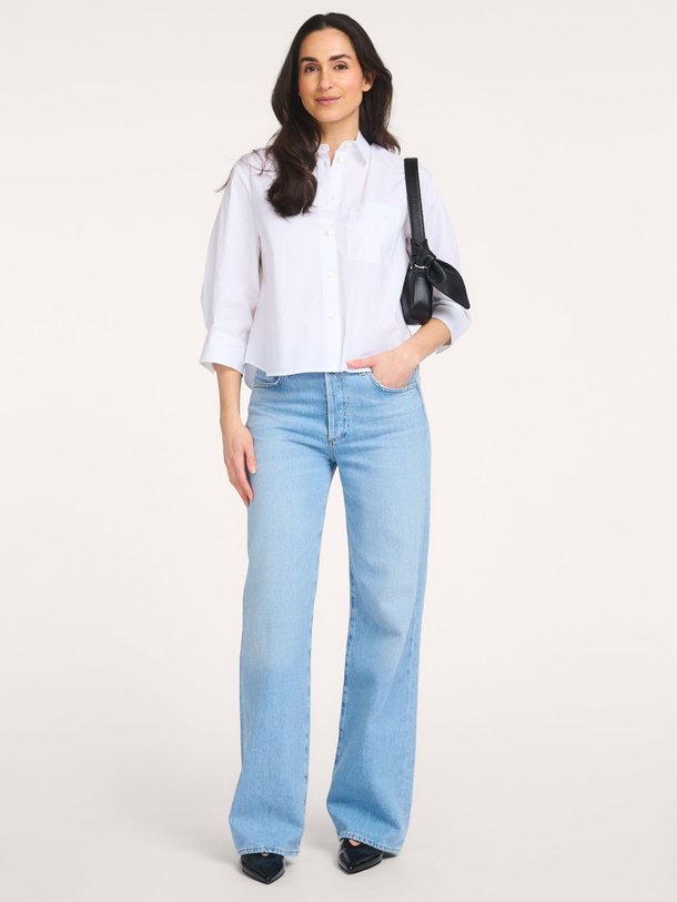 Ontdek de Katoenmix blouse van No Man's Land in de kleur Wit bij Orangebag. Op werkdagen voor 21:45 besteld, morgen in huis.