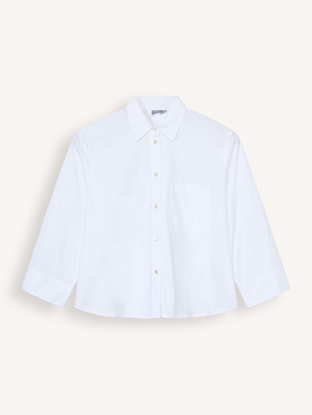 Ontdek de Katoenmix blouse van No Man's Land in de kleur Wit bij Orangebag. Op werkdagen voor 21:45 besteld, morgen in huis.