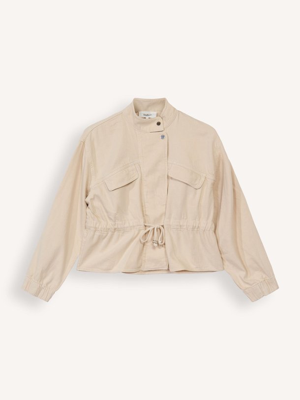 Ontdek de Falou katoen/linnenmix jasje van ba-sh in de kleur beige bij Orangebag. Op werkdagen voor 21:45 besteld, morgen in huis.
