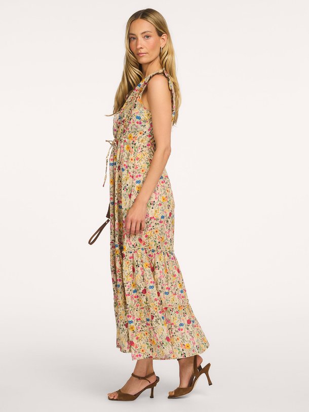 Lollys Laundry SamoLL Midi Dress SL online kopen | Orangebag Ontdek de SamoLL Midi Dress SL van Lollys Laundry bij Orangebag. Een vrolijke katoenen jurk met bloemenprint en ruffles, perfect voor zonnige dagen.
