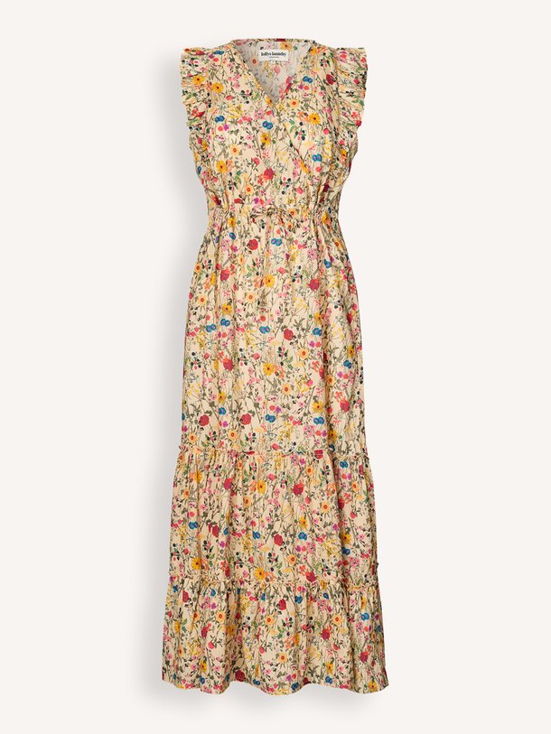 Lollys Laundry SamoLL Midi Dress SL online kopen | Orangebag Ontdek de SamoLL Midi Dress SL van Lollys Laundry bij Orangebag. Een vrolijke katoenen jurk met bloemenprint en ruffles, perfect voor zonnige dagen.