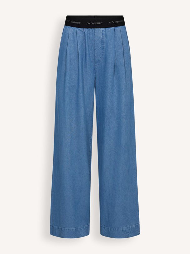 Ontdek de Tilly lyocell denim broek van Co'Couture in de kleur Blauw bij Orangebag. Op werkdagen voor 21:45 besteld, morgen in huis.