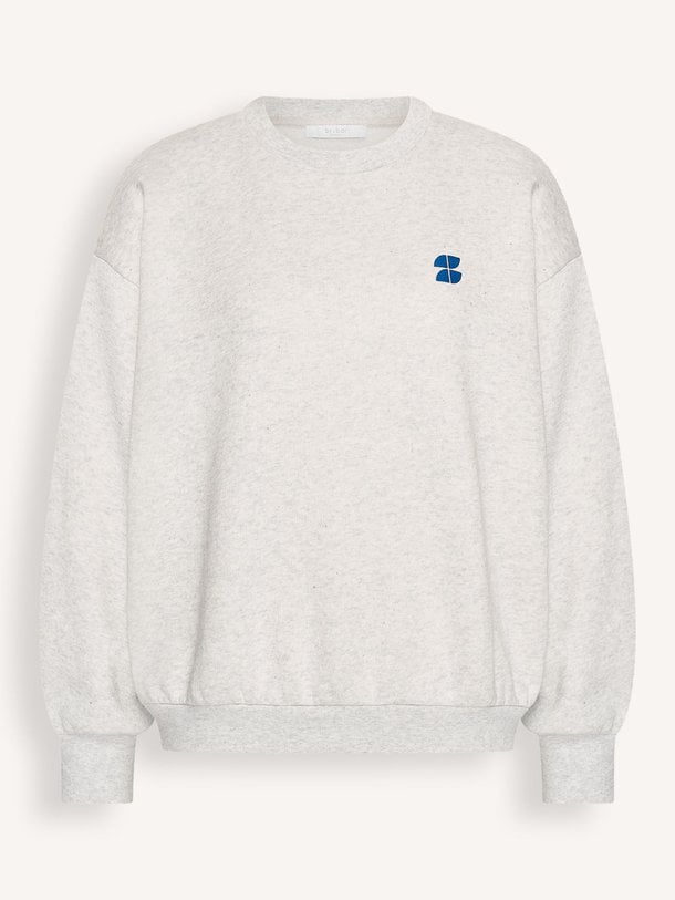 Ontdek de Bibi katoenmix sweater met print van By-Bar in de kleur Lichtgrijs bij Orangebag. Op werkdagen voor 21:45 besteld, morgen in huis.