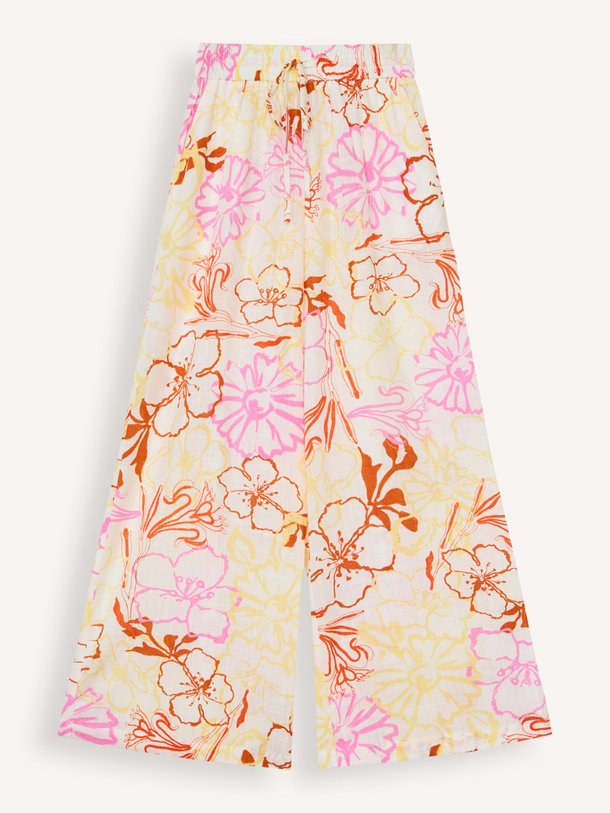 Ontdek de Maiya viscose/linnenmix palazzo met print van Frnch in de kleur oranje bij Orangebag. Op werkdagen voor 21:45 besteld, morgen in huis.