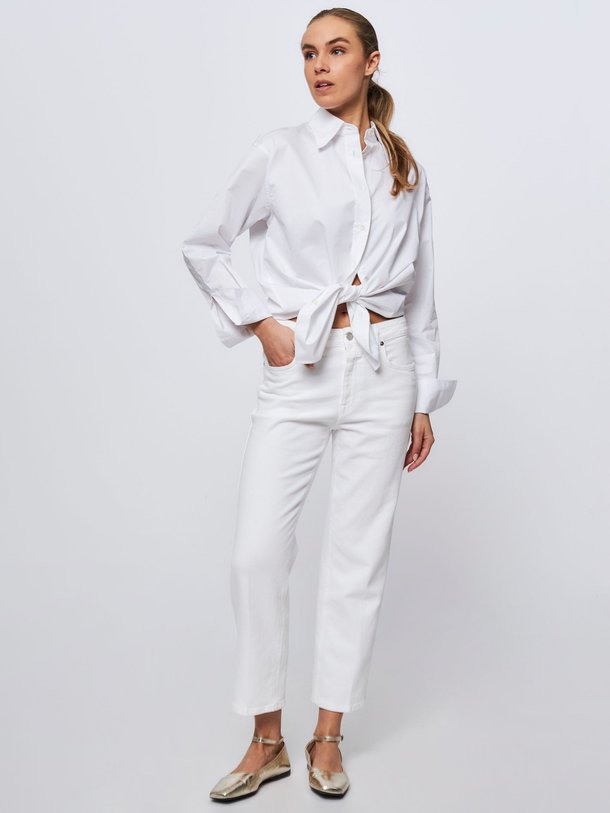 Ontdek de Milo mid waist straight fit cropped jeans van Closed in de kleur wit bij Orangebag. Op werkdagen voor 21:45 besteld, morgen in huis.