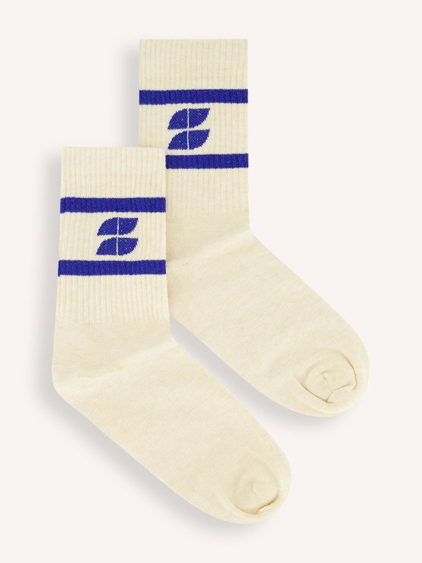 Ontdek de Katoenmix logo sokken met lurex van By-Bar in de kleur blauw bij Orangebag. Op werkdagen voor 21:45 besteld, morgen in huis.