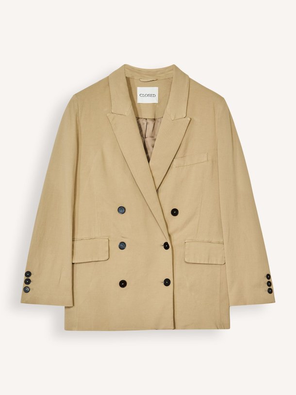 Ontdek de Katoenmix blazer van Closed in de kleur beige bij Orangebag. Op werkdagen voor 21:45 besteld, morgen in huis.