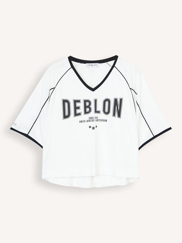 Ontdek de Brooklyn geweven mesh top van Deblon in de kleur Off-white bij Orangebag. Op werkdagen voor 21:45 besteld, morgen in huis.
