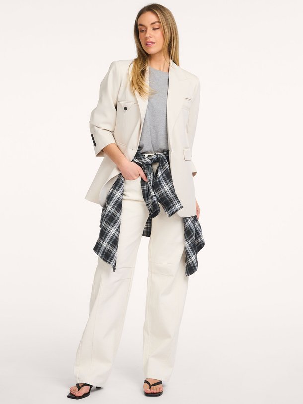 Ontdek de Geweven blazer van Haute L'Amitié in de kleur Ecru bij Orangebag. Op werkdagen voor 21:45 besteld, morgen in huis.