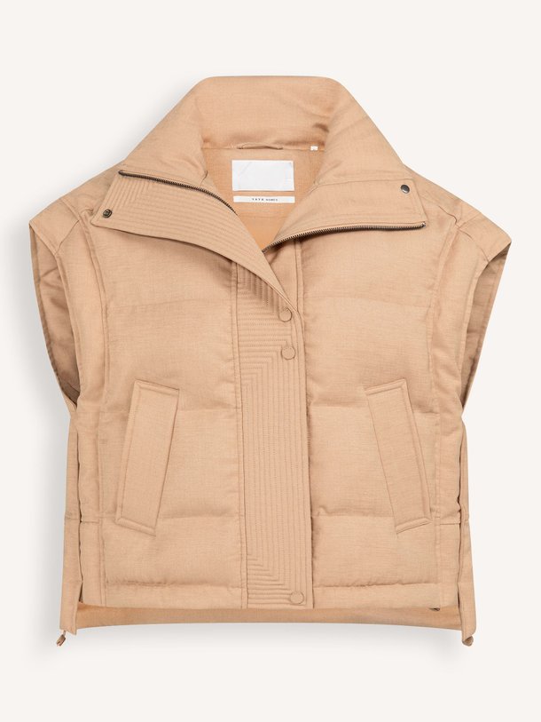 Ontdek de Geweven bodywarmer van Yaya in de kleur Lichtbruin bij Orangebag. Op werkdagen voor 21:45 besteld, morgen in huis.