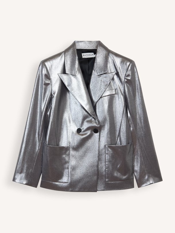 Ontdek de Davos viscosemix metallic blazer van Nathalie Vleeschouwer in de kleur zilverkleur bij Orangebag. Op werkdagen voor 21:45 besteld, morgen in huis.
