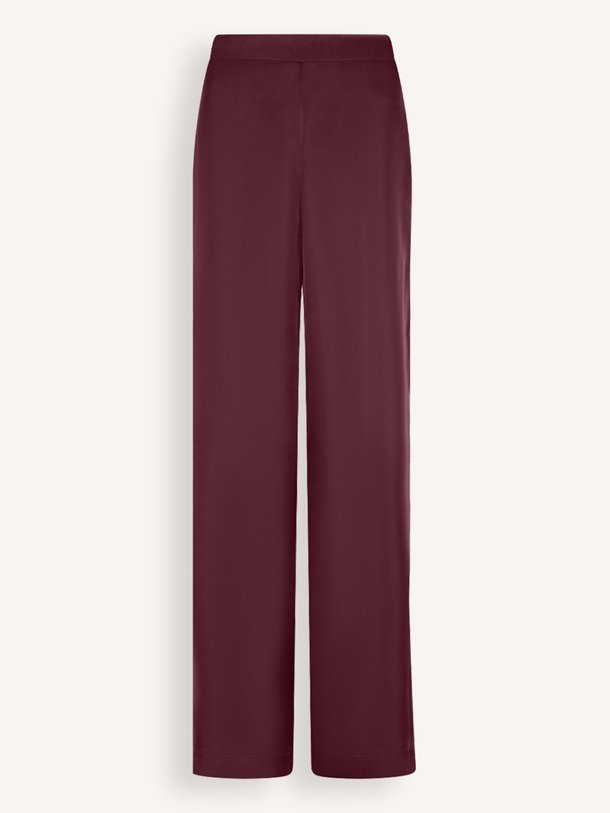 Ontdek de Olexa geweven wide leg broek van Dante 6 in de kleur Bordeauxrood bij Orangebag. Op werkdagen voor 21:45 besteld, morgen in huis.