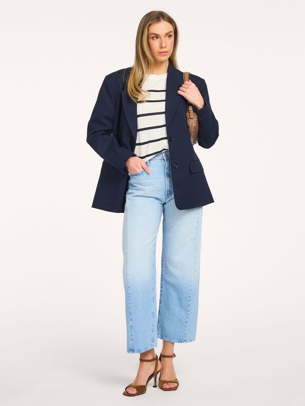 Ontdek de The Half Pipe high waist barrel fit jeans van Mother in de kleur Blauw bij Orangebag. Op werkdagen voor 21:45 besteld, morgen in huis.