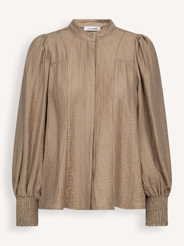 Ontdek de Tassy viscosemix blouse van Co'Couture in de kleur Taupe bij Orangebag. Op werkdagen voor 21:45 besteld, morgen in huis.