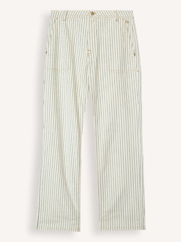 Ontdek de Mid waist straight fit gestreepte jeans van Summum in de kleur Ecru bij Orangebag. Op werkdagen voor 21:45 besteld, morgen in huis.