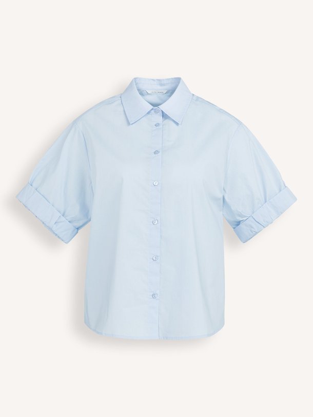 Ontdek de Katoenen blouse van Yaya in de kleur Lichtblauw bij Orangebag. Op werkdagen voor 21:45 besteld, morgen in huis.