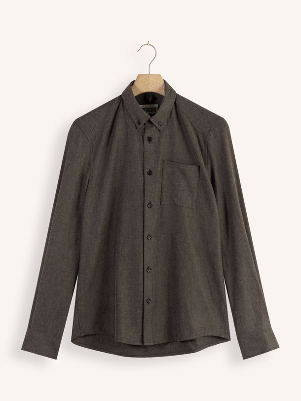 Ontdek de Liet_2 katoenen overhemd van Drykorn in de kleur bruin bij Orangebag. Op werkdagen voor 21:45 besteld, morgen in huis.