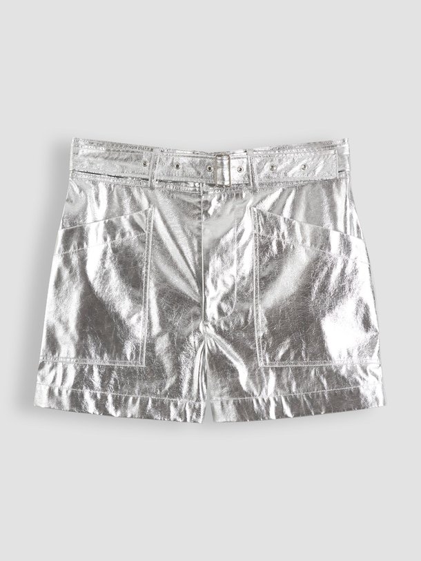 Ontdek de Sadie geweven metallic short van Roseanna in de kleur zilverkleur bij Orangebag. Op werkdagen voor 21:45 besteld, morgen in huis.