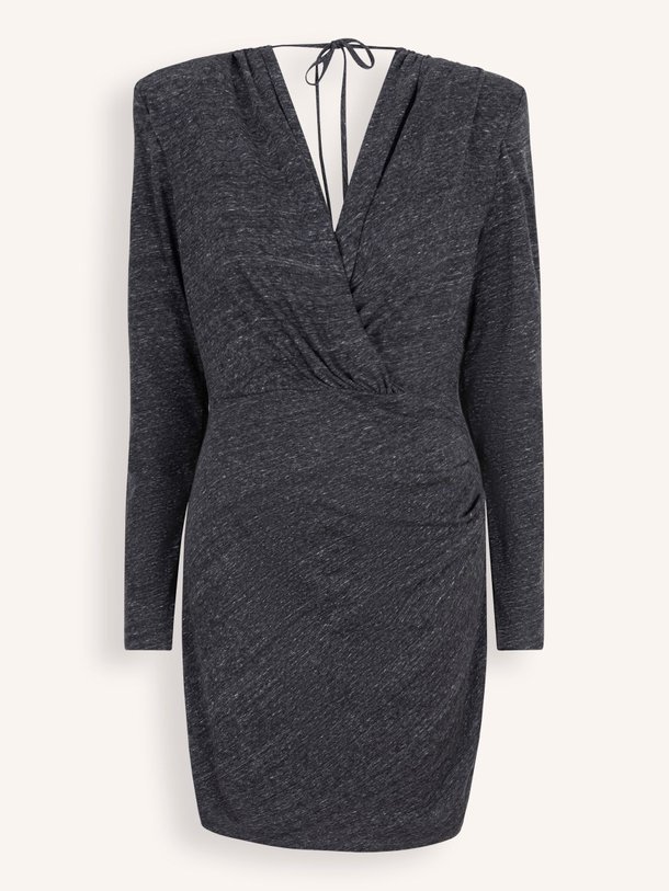 Ontdek de Faeza katoenmix jersey overslag jurk van Dante 6 in de kleur donkergrijs bij Orangebag. Op werkdagen voor 21:45 besteld, morgen in huis.