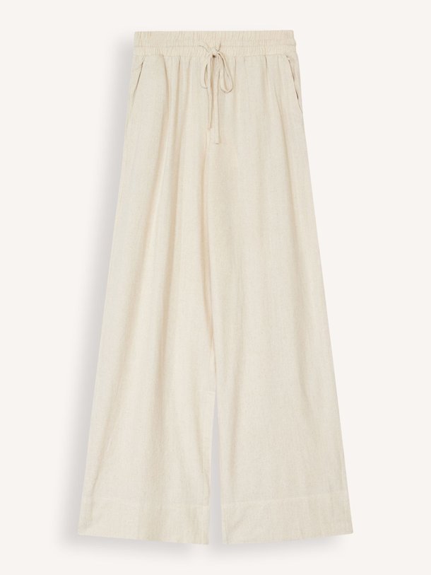 Ontdek de Dias linnen/viscosemix broek van My Essential Wardrobe in de kleur zand bij Orangebag. Op werkdagen voor 21:45 besteld, morgen in huis.