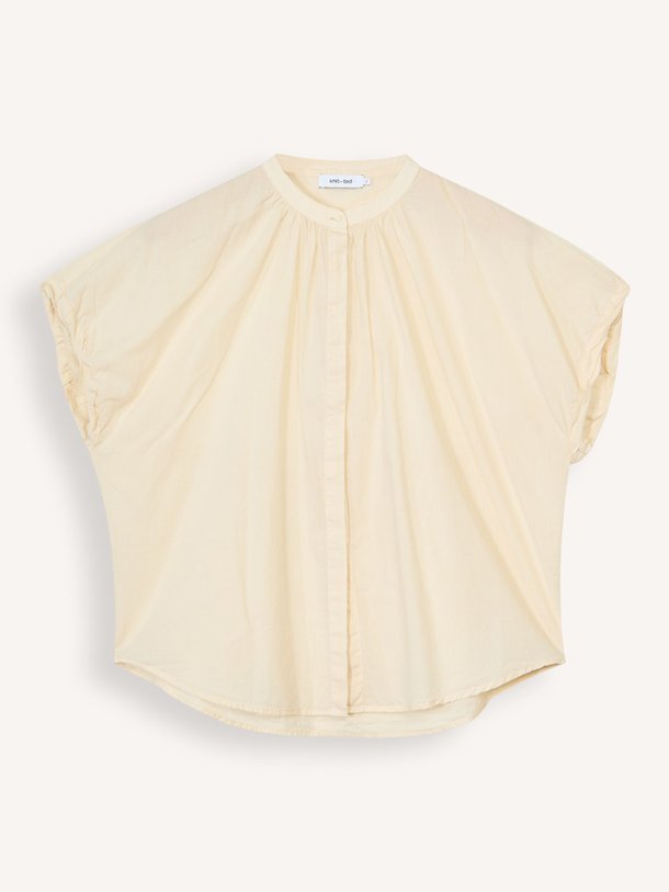 Ontdek de Lotus katoenen blouse van Knit-ted in de kleur Beige bij Orangebag. Op werkdagen voor 21:45 besteld, morgen in huis.