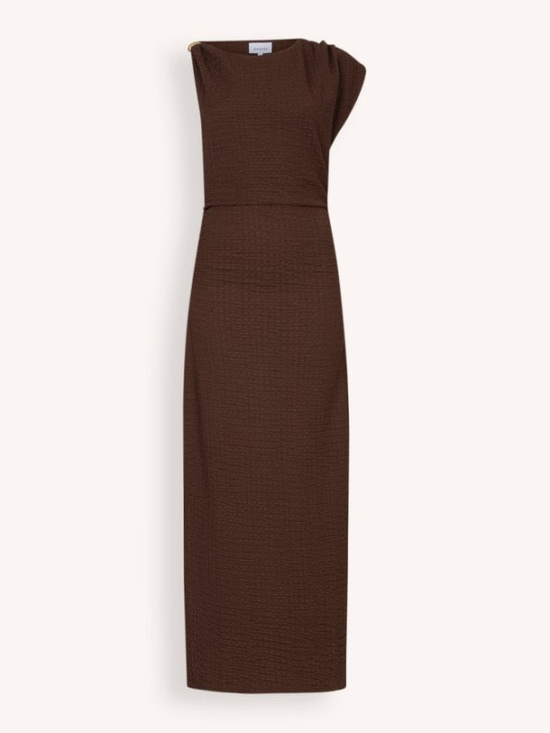 Ontdek de Aneli geweven maxi jurk van Dante 6 in de kleur Donkerbruin bij Orangebag. Op werkdagen voor 21:45 besteld, morgen in huis.