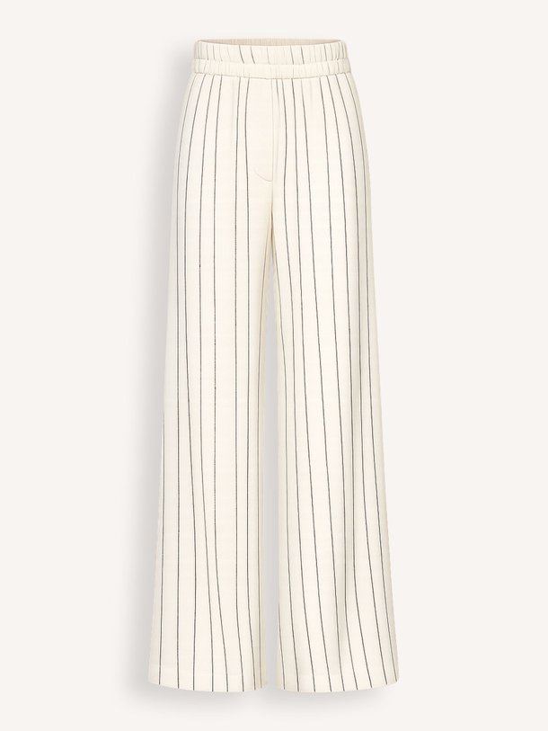 Ontdek de Benji viscose/linnenmix getreepte broek van By-Bar in de kleur Off-white bij Orangebag. Op werkdagen voor 21:45 besteld, morgen in huis.