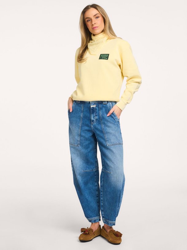 Ontdek de Rhannon mid waist barrel fit jeans van Closed in de kleur Blauw bij Orangebag. Op werkdagen voor 21:45 besteld, morgen in huis.