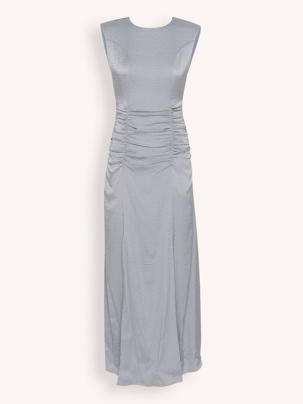 Ontdek de Bianca viscosemix maxi jurk met dessin van Gestuz in de kleur grijsblauw bij Orangebag. Op werkdagen voor 21:45 besteld, morgen in huis.