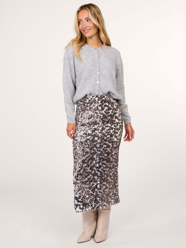Ontdek de Pailey geweven mesh rok met pailetten van Second Female in de kleur zilverkleur bij Orangebag. Op werkdagen voor 21:45 besteld, morgen in huis.
