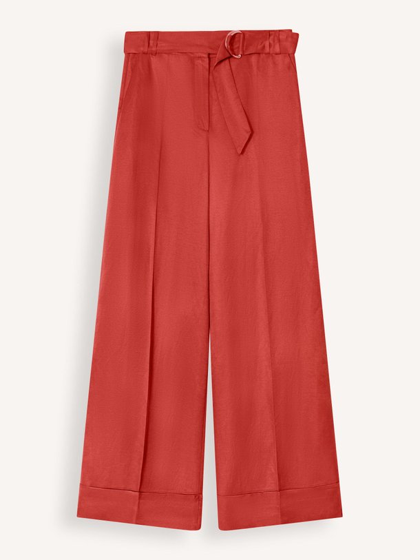 Ontdek de Fabos linnen/viscosemix broek van La Fee Maraboutee in de kleur Steenrood bij Orangebag. Op werkdagen voor 21:45 besteld, morgen in huis.