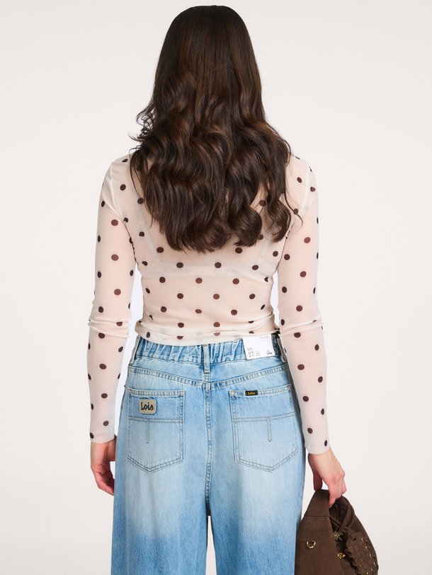 Baum und Pferdgarten Jodie mesh top met stippen - Crème Ontdek de Jodie mesh top met stippen van Baum und Pferdgarten in de kleur Crème bij Orangebag. Op werkdagen voor 21:45 besteld, morgen in huis.