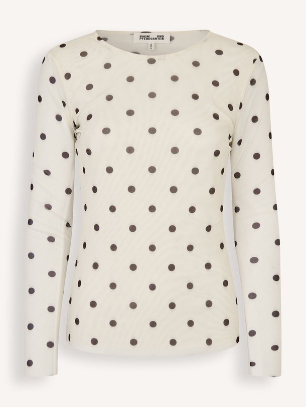 Baum und Pferdgarten Jodie mesh top met stippen - Crème Ontdek de Jodie mesh top met stippen van Baum und Pferdgarten in de kleur Crème bij Orangebag. Op werkdagen voor 21:45 besteld, morgen in huis.