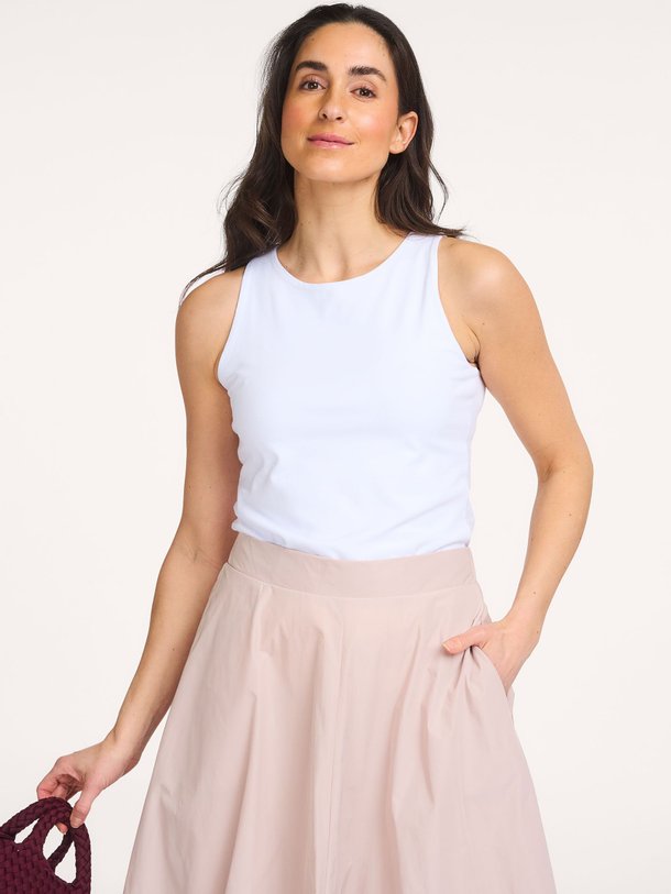 Ontdek de Katoenmix tanktop van No Man's Land in de kleur Wit bij Orangebag. Op werkdagen voor 21:45 besteld, morgen in huis.