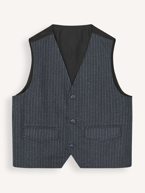 Ontdek de Orla viscosemix gilet met krijtstreep van Mads Norgaard in de kleur donkerblauw bij Orangebag. Op werkdagen voor 21:45 besteld, morgen in huis.