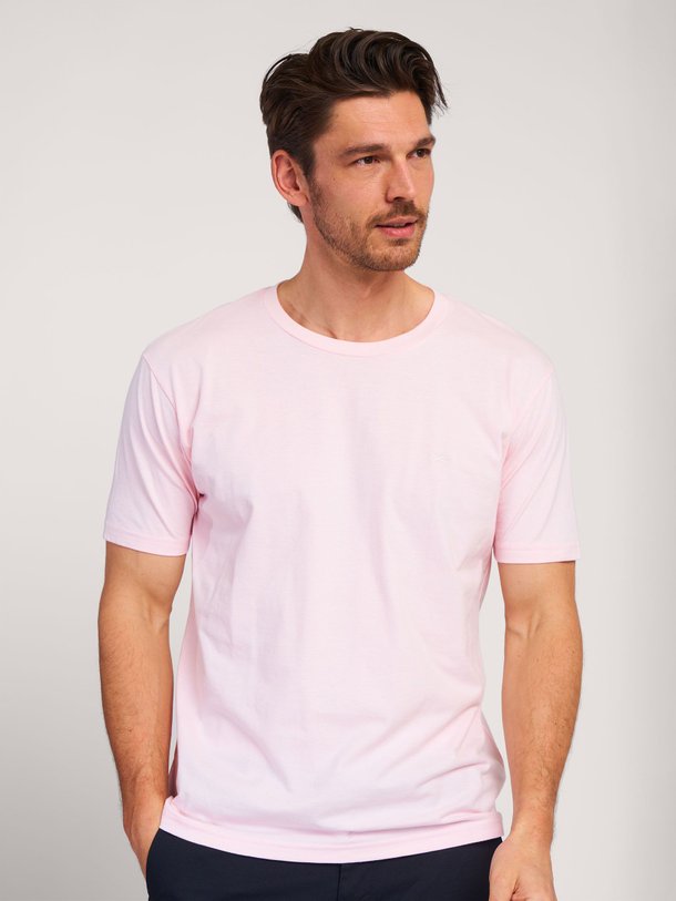 Ontdek de Scissor katoenmix T-shirt van Denham in de kleur lichtroze bij Orangebag. Op werkdagen voor 21:45 besteld, morgen in huis.