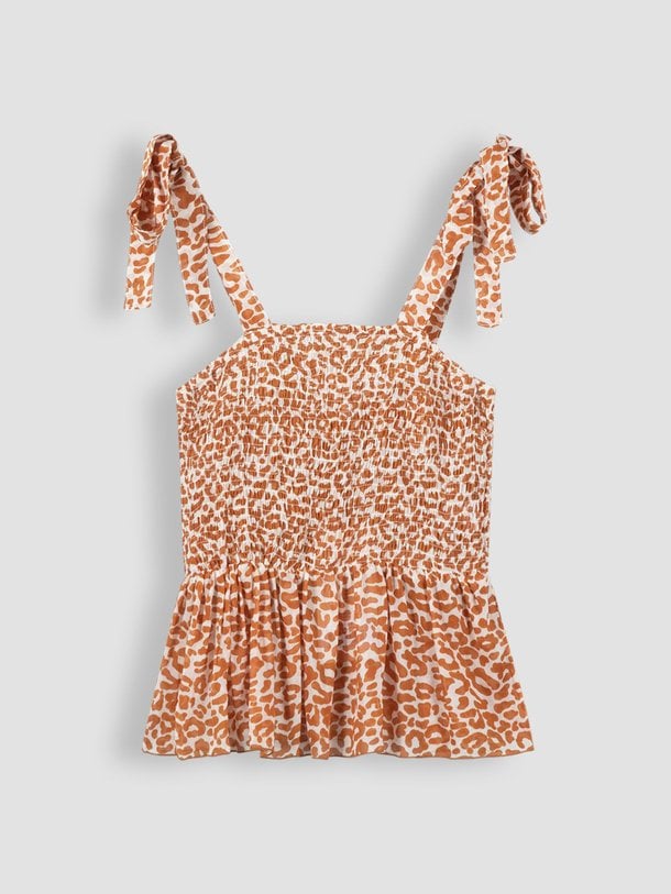 Poppy Field Giny - Viscose Top Met Print - Camel Ontdek de Giny viscose top met print van Poppy Field in de kleur camel bij Orangebag. Op werkdagen voor 21:45 besteld, morgen in huis.