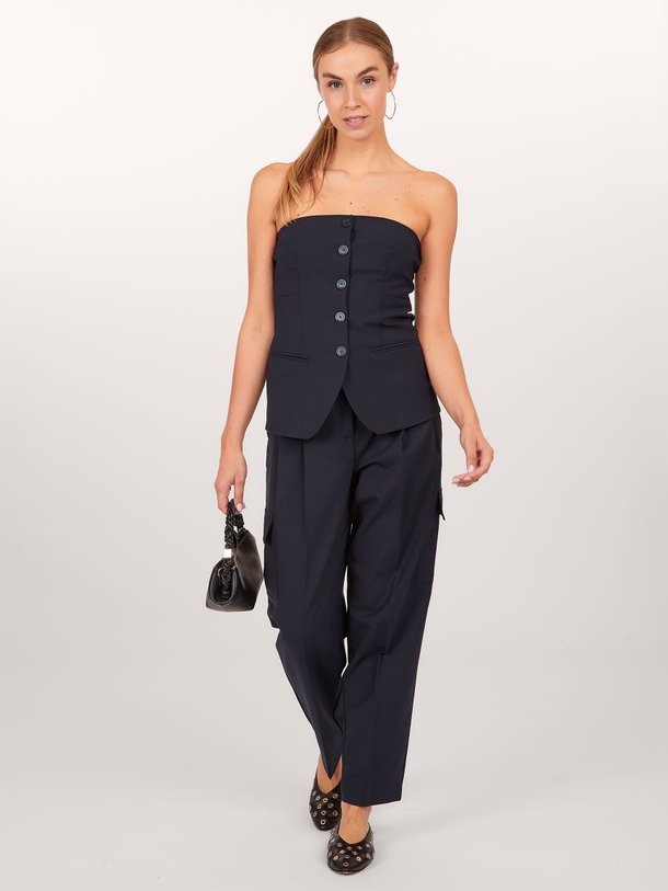 Ontdek de Wolmix pantalon van Semicouture in de kleur donkerblauw bij Orangebag. Op werkdagen voor 21:45 besteld, morgen in huis.